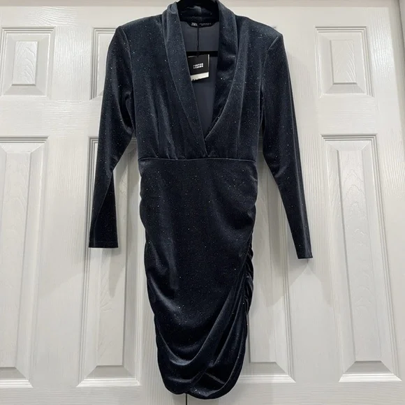 NWT Zara glitter holiday dress - Picture 1 of 5